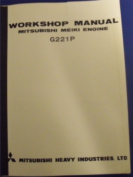 Mitsubishi Meiki Engine G221P workshop manual